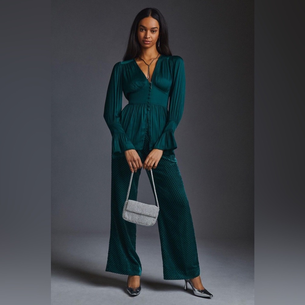 Anthropologie Deep-V Tunic